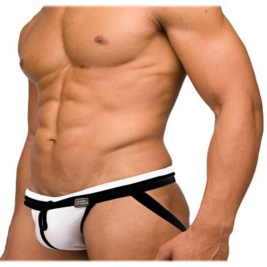 Modus Vivendi - Black & White Jockstrap Wei?