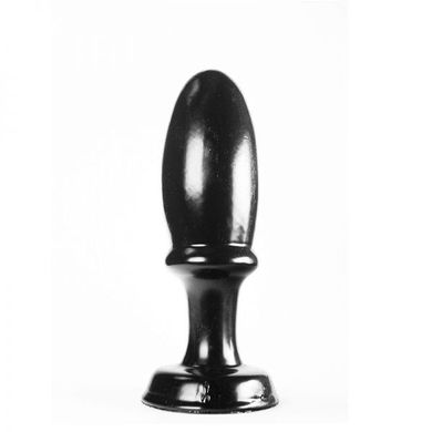 Analplug Frhstcksei schwarz 15 x 5 cm