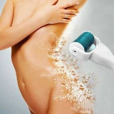 Skin Radiance UK Derma Roller mit breitem Kopf. 2.5mm titanüberzogene lange Nadeln na