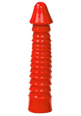 27 x 6 cm Dildo Analritter rot