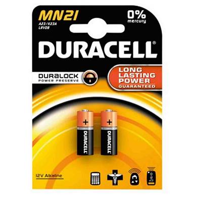 10 x DURACELL 203969 Batterien Alkaline, Security, MN21, 12V, Retail Blister