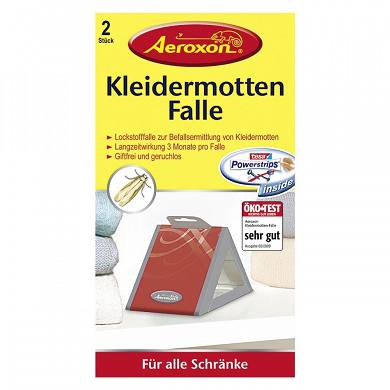 Aeroxon Kleidermotten-Pheromonfalle, geruchlos (2 Stück)