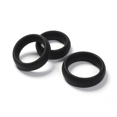 Cockring-Set SILIKON schwarz