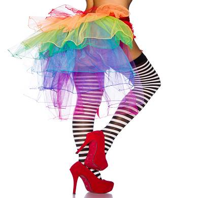 Burlesque Volant Rock mit einem Satinband umbunden