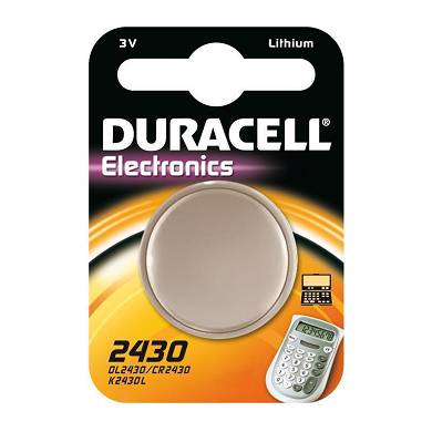 °5x CR2430 Lithium Knopfzelle 3V DL2430 DURACELL°