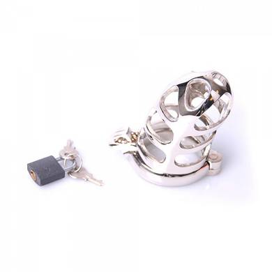Keuschheitskfig -  4 cm - in Silber