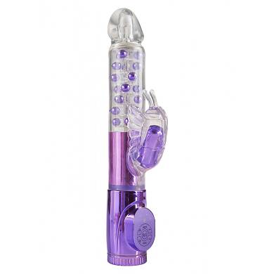 Perlenvibrator "Pearl Perfection" - 26,5 x 3,5 cm - in Violett
