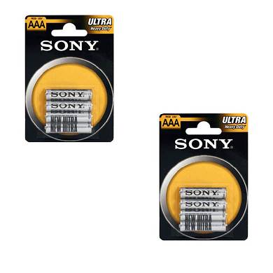 8 Stck AAA SONY Batterie Zink-Chlorid Ultra R03 Micro AAA / 2 X VON SONY 
