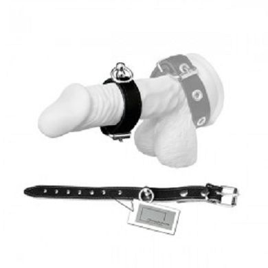 Penisriemen aus Leder mit Ring der O [Sibada]