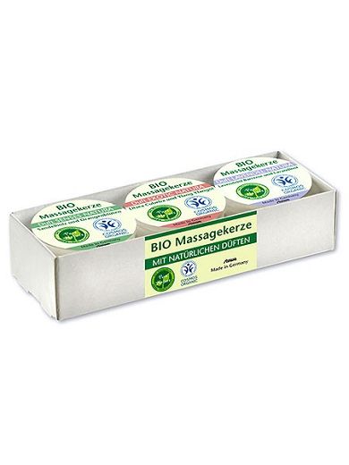 Bio Massagekerzen 3er-Set
