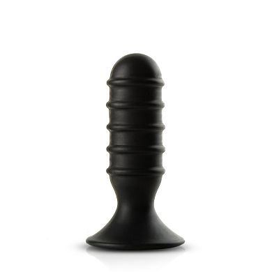 Ass Jacker - Silikon Buttplug - schwarz - 10cm
