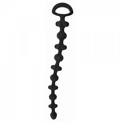 Anal-Blumenkette - 26 cm - in Schwarz