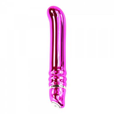 Vibrator in Metallic-Optik - 16 x 3 cm - in Rosa