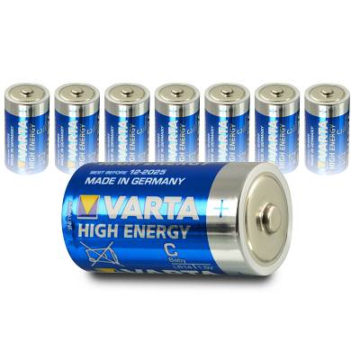 8 x Varta High Energy LR14 LR 14 Baby Zelle C 1,5V MN1400  Alkaline 8 Stk