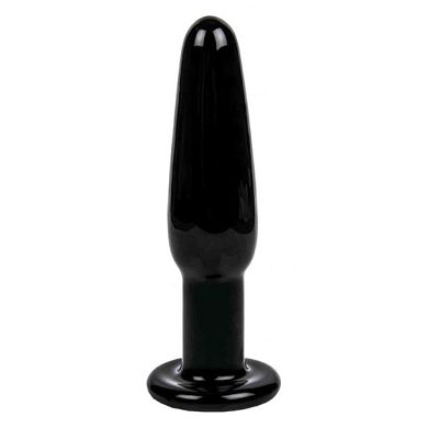 GV Glas-Plug Schwarz, 12 x 3 cm