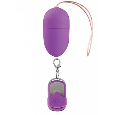 Shots Toys 10 Speed Remote Vibrating Egg - Medium - Purple