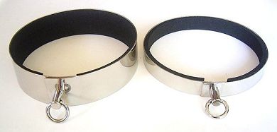 Edelstahl Halsband - mit Ring der O - Grenwahl und Breitenwahl
