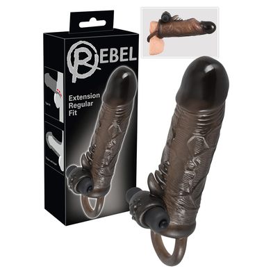Penismanschette mit Vibration REBEL 19 cm