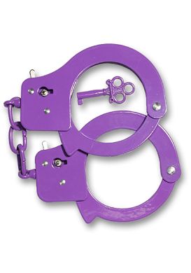 Sex Extra Love Metal Cuffs purple