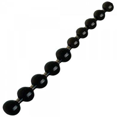Analkugel-Stab - 27,5 x 2-2,5 cm - in Schwarz