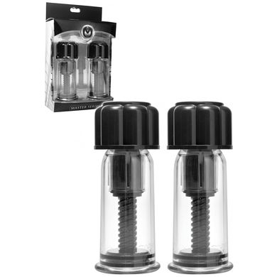 MASTER SERIES Black Max Twist Nipple Suckers