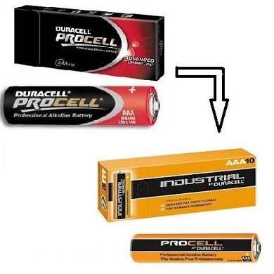 20X Micro AAA MN2400 Batterie Duracell Procell LR03 LR3 10er Karton batterien