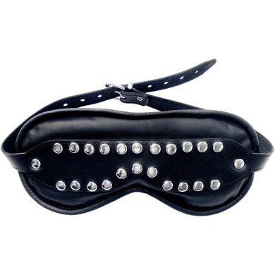 XXdreamSToys Leder-Augenmaske mit Nieten schwarz