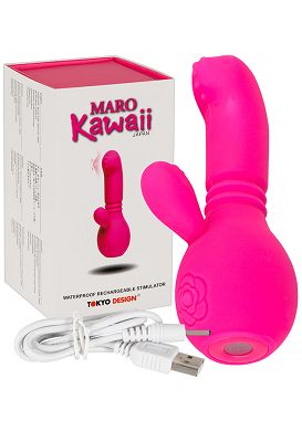 12 x 2,3 cm Maro Kawaii 5 Vibrator pink