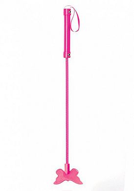 OUCH Gerte 65 cm SCHMETTERLING PVC pink