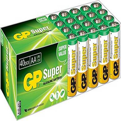 GP LR06 Mignon AA Super Alkaline (40-er Pack)