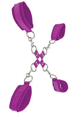 Kreuzfesseln - OUCH Velcro purple