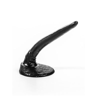 Animaldildo gekrmmter Schweinepenis schwarz 24 x 2,7 cm