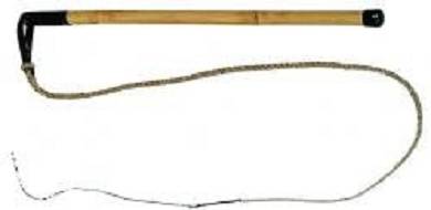Manila - Peitsche mit Hanf+Schmitz.55 cm .s64