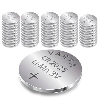 50x VARTA CR2025 Lithium Knopfzelle, 3V - CR 2025 - 50 Stk Set