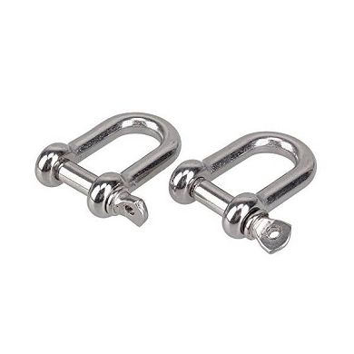 DN 304 Edelstahl-Schrauben-Pin D-Art-Ketten Dee Shackle 4mm für Rigging (Packung mit