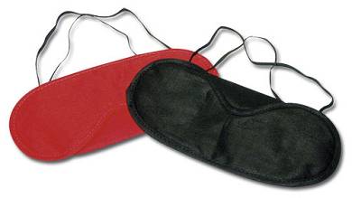 Set Augenmasken 2er rot/schwarz