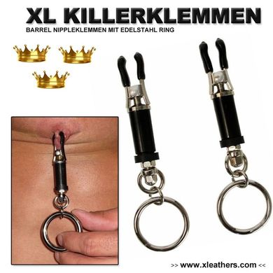 xleathers Tigers Nippleklemmen Barrel deluxe 1 paar