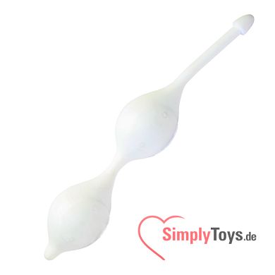 Happy Balls Genussblle Vagina weiss, 3,7 cm