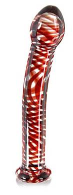 Deluxe Glasdildo (Ø 25-34 mm) magic moves. mundgeblasener Dildo