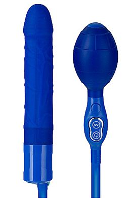19 cm Pumpdildo mit Vibration - Inflatable Wonder blue
