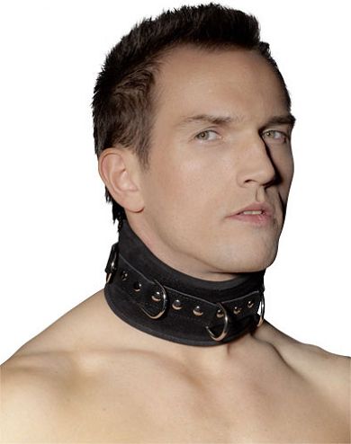 Leder Halsfessel - Velours