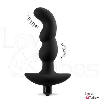 Silikon-Analplug Twisty Black