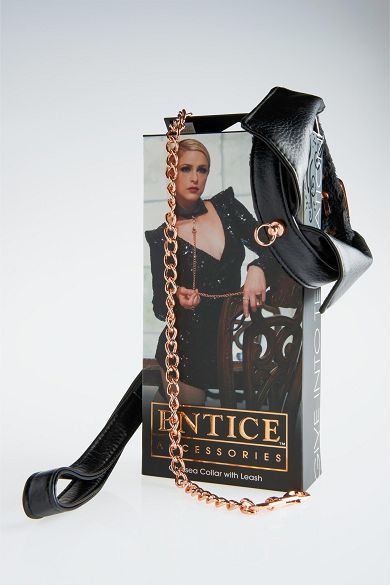 Entice Halsband mit Kragen + Kette