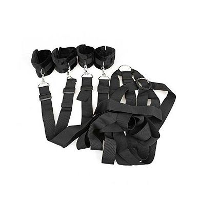Outop 4x Bondage & SM Spielzeug Set Fesseln Handfesseln Fußfesseln Gürtel G