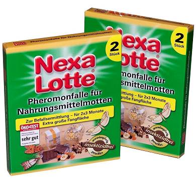 Nexa Lotte Lebensmittel-Mottenfalle Pheromonfalle EXTRA GROSS 2x 2 Fallen #GB