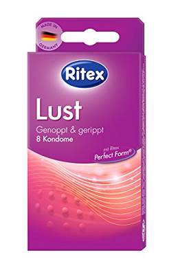 Ritex Kondome LUST. 24 Stk. (3x 8 Stk.) genoppt & gerippt
