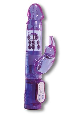 24,5 x 3,8 cm Perlenvibrator Will Rabbit in purple