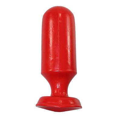 All Black Buttplug in Rot
