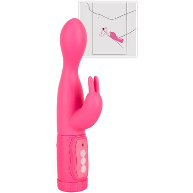 21,5 x 3,3 cm Silikonvibrator Twisting G. pink