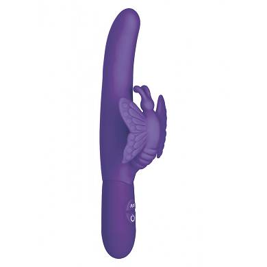 "Fluttering Butterfly" Vibrator - 11,5 x 5,5 cm - in Violett